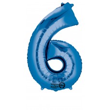 Zahlen Folien Ballon mit Helium